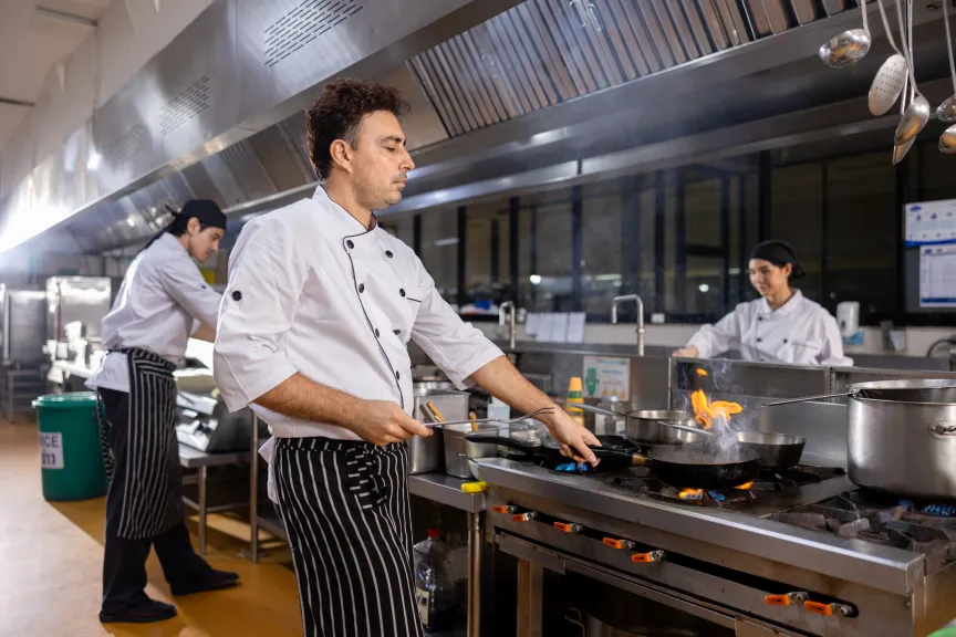 gas stove restaurant