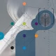 graphic illustration of arrows and data symbols representing a neural network