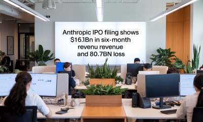 Anthropic IPO Filing Shows $16.3bn in Six-Month Revenue and an $80.7bn Loss
