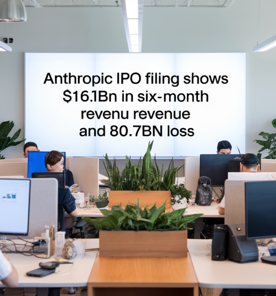 Anthropic IPO Filing Shows $16.3bn in Six-Month Revenue and an $80.7bn Loss