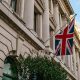 UK flag on a government building, symbolising regulatory authority and oversight