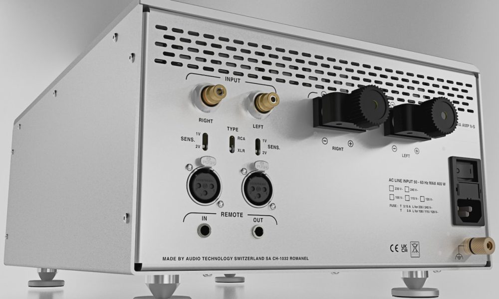 nagra amp ii s amplifier rear angle