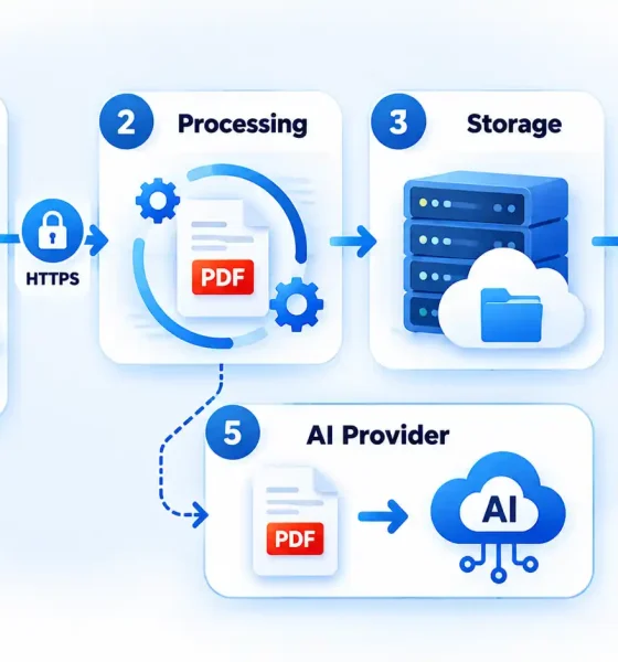 pdfbear review features pricing privacy limitations document handling flow.webp