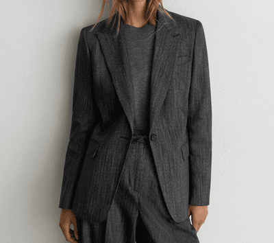 charcoal suit