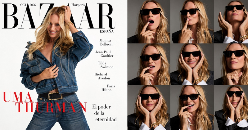 Uma thurman harpers bazaar spain